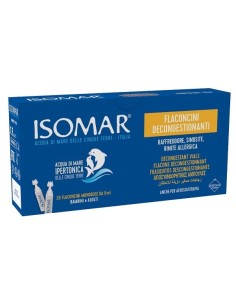 ISOMAR FLACONCINI DECONGESTIONANTI SOLUZIONE IPERTONICA 20 FLACONCINI 5 ML