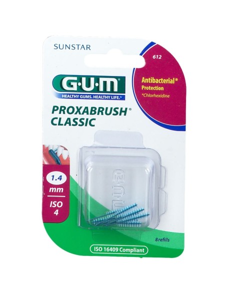 GUM PROXABRUSH CLASSIC 612 SCOVOLINO INTERDENTALE 8 PEZZI