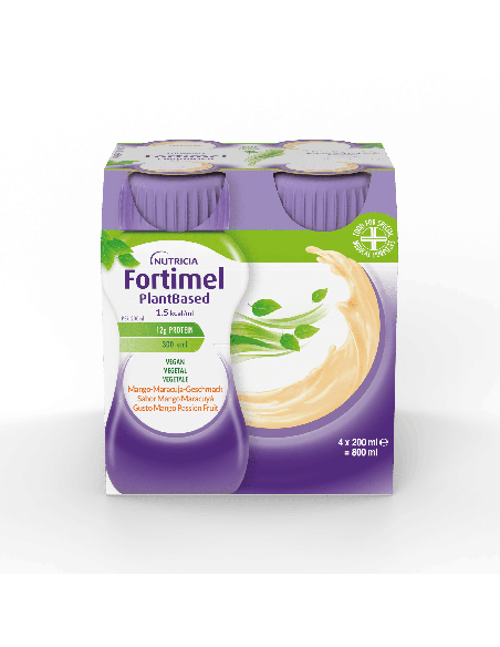 FORTIMEL PLANT BASED MANGO PASSION FRUIT 4 BOTTIGLIE DA 200 ML