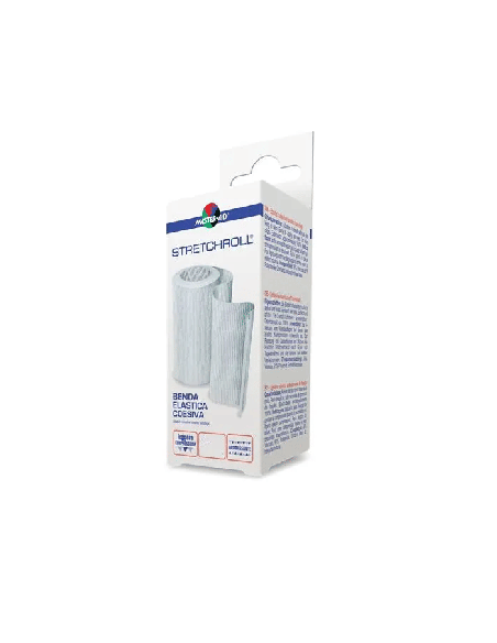BENDA ELASTICA FISSAGGIO MEDICAZIONI MASTER-AID STRETCHROLL COESIVA M 4X12 CM 1 PEZZO
