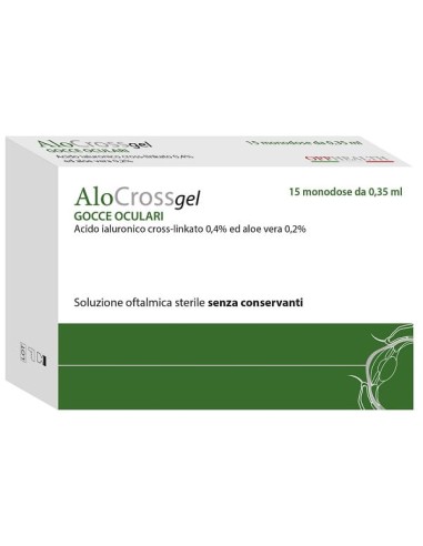 ALOCROSSGEL SOLUZIONE OFTALMICA 15 MONODOSE DA 0,35 ML