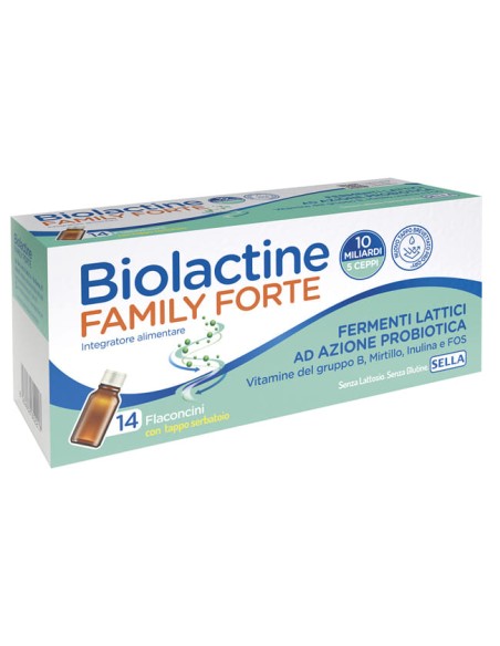 BIOLACTINE FAMILY FORTE 10 MILIARDI 14 FLACONCINI DA 9 ML