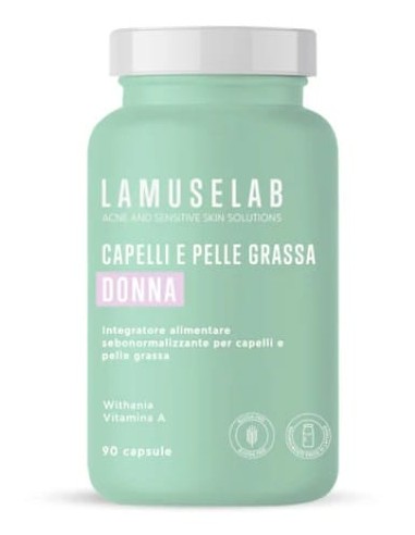 LAMUSELAB CAPELLI E PELLE GRASSA DONNA 90 CAPSULE