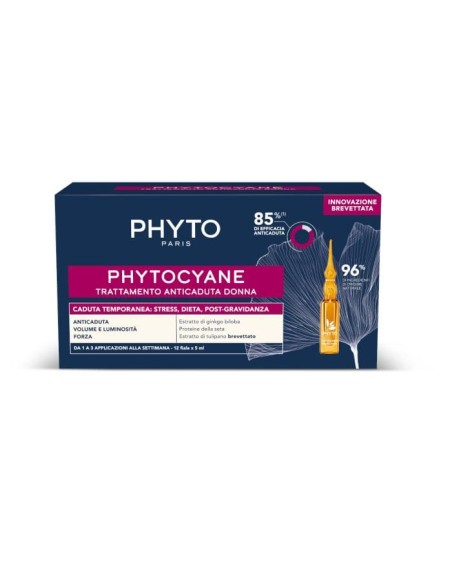 PHYTOCYANE FIALE DONNA CADURA TEMPORANEA 12 FIALE DA 5 ML