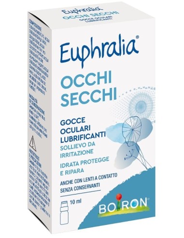 GOCCE OCUALRI LUBRIFICANTI EUPHRALIA OCCHI SECCHI 10 ML
