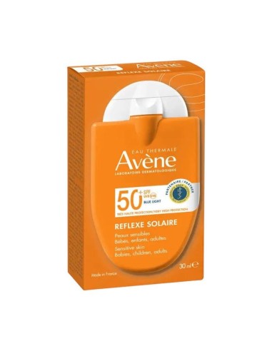EAU THERMALE AVENE REFLEXE SOLAIRE SPF50+ BEBE BAMBINI ADULTO 30 ML