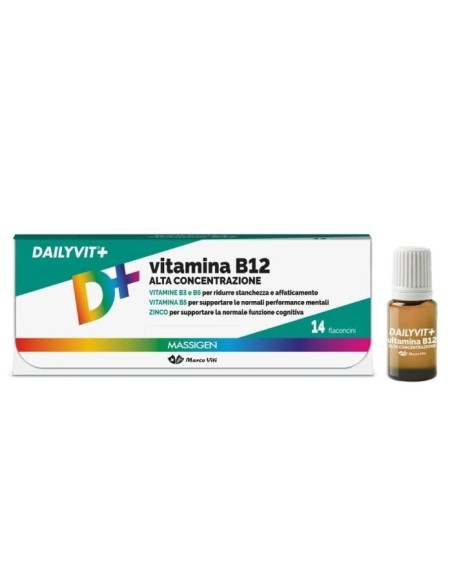 MASSIGEN VITAMINA B12 ALTA CONCENTRAZIONE 14 FLACONCINI