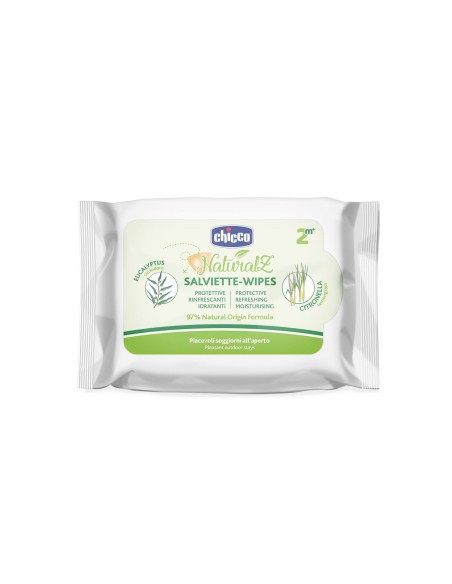 CHICCO ZANZA SALVIETTE NATURALE 20 PEZZI