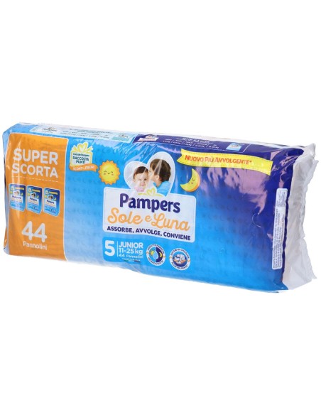 PAMPERS SOLE LUNA TRIO JUNIOR 44 PEZZI
