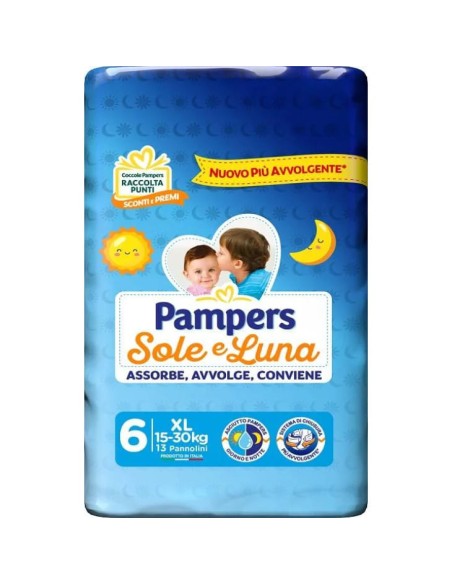 PAMPERS SOLE LUNA XL 13 PEZZI