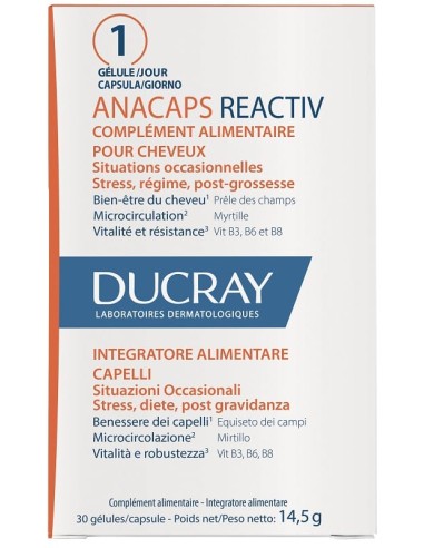 ANACAPS REACTIV CAPELLI SITUAZIONE OCCASIONALE 30 CAPSULE