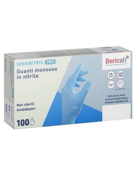 GUANTO MONOUSO SENSINITRYL PRO IN NITRILE EXTRA LARGE 100 PEZZI