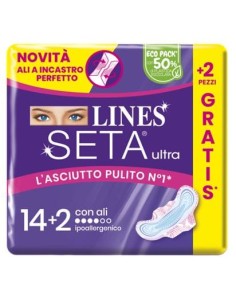 LINES SETA ULTRA ASSORBENTI ALI CP 14+2 PEZZI