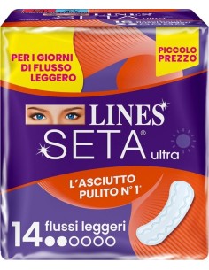 LINES SETA ULTRA ASSORBENTI LEGGERO DWCT 14 PEZZI