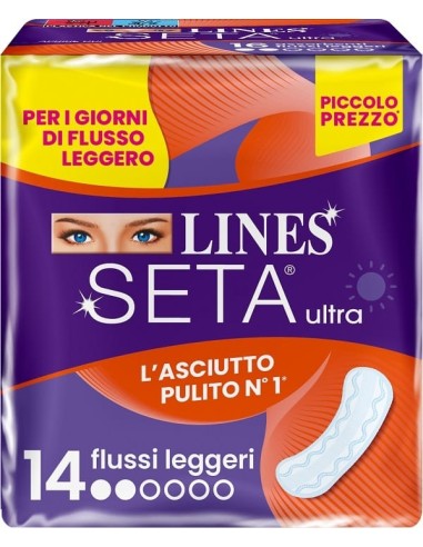 LINES SETA ULTRA ASSORBENTI LEGGERO DWCT 14 PEZZI