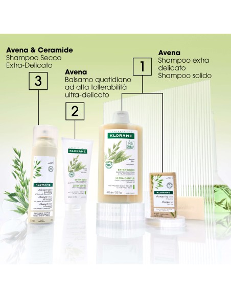 KLORANE SHAMPOO SECCO EXTRA DELICATO AVENA&CERAMIDE TUTTI I TIPI DI CAPELLI SPRAY 150 ML