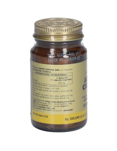AMINO CISTEINA 500 30 CAPSULE VEGETALI