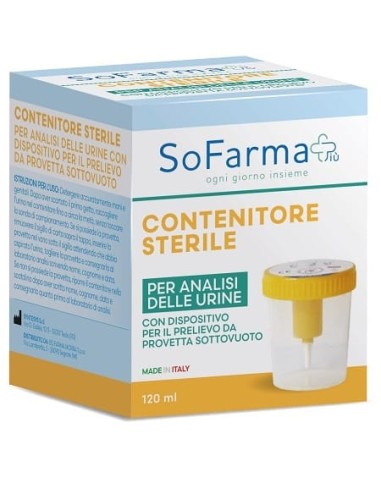 CONTENITORE URINA SOTTOVUOTO DA 120 ML SOFARMAPIU'