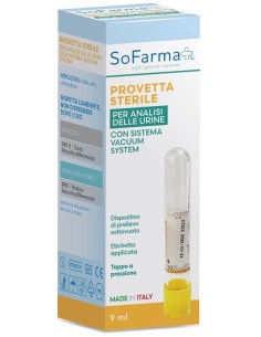 PROVETTA SOTTOVUOTO VACUTEST DA 9 ML SOFARMAPIU'