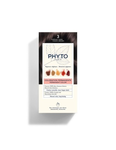 COLOR KIT 3 CASTANO SCURO LATTE RIVELATORE 50 ML + CREMA COLORANTE 50 ML + MASCHERA PROTETTIVA COLORE 12 ML + GUANTI