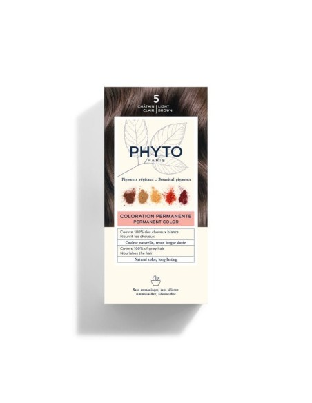 COLOR KIT 5 CASTANO CHIARO LATTE RIVELATORE 50 ML + CREMA COLORANTE 50 ML + MASCHERA PROTETTIVA COLORE 12 ML + GUANTI
