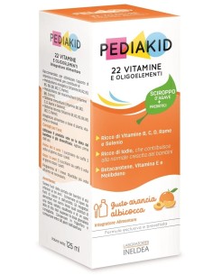 PEDIAKID 22 VITAMINE E OLIGOELEMENTI SCIROPPO 125 ML