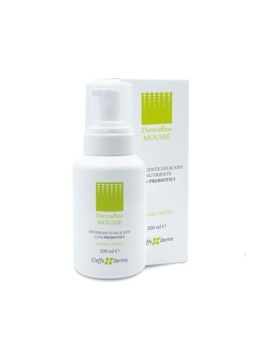 DERMAFFINE MOUSSE DETERGENTE DELICATO E NUTRIENTE CON PREBIOTICI 200 ML