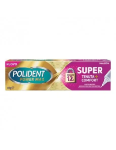 CREMA ADESIVA PROTESI DENTALI POLIDENT POWER MAX SUPER TENUTA+COMFORT 40 G