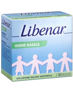 SOLUZIONE SALINA ISOTONICA 0,9% LIBENAR PER IGIENE NASALE 15 FLACONCINI MONOUSO X 5 ML