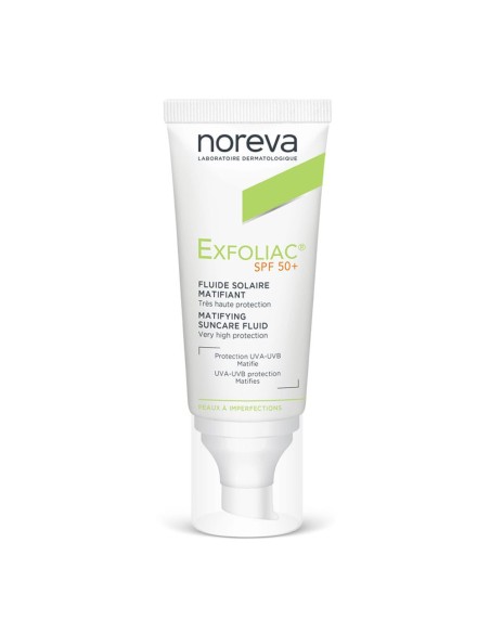 EXFOLIAC FLUIDE SOLAIRE MATIFIANT SPF50+ 40 ML
