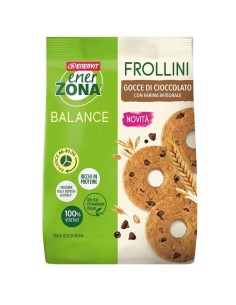 ENERZONA FROLLINI INTEGRALE GOCCE CIOCCOLATO 250 G