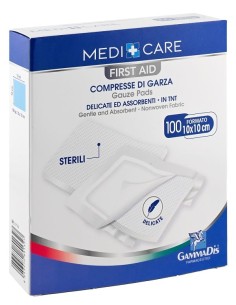 GARZA MEDICARE TNT 10X10 CM 100 PEZZI