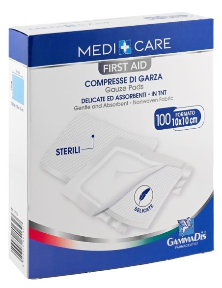 GARZA MEDICARE TNT 10X10 CM 100 PEZZI