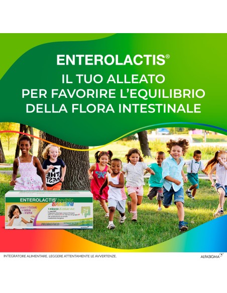 ENTEROLACTIS BAMBINI BEVIBILE 12 FLACONI DA 10 ML