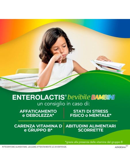 ENTEROLACTIS BAMBINI BEVIBILE 12 FLACONI DA 10 ML