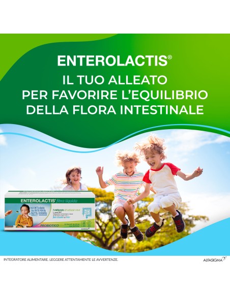 ENTEROLACTIS FIBRA LIQUIDA 12 FLACONCINI DA 10 ML