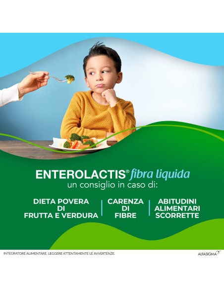 ENTEROLACTIS FIBRA LIQUIDA 12 FLACONCINI DA 10 ML