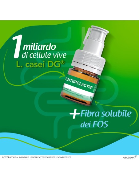 ENTEROLACTIS FIBRA LIQUIDA 12 FLACONCINI DA 10 ML