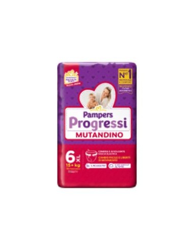 PAMPERS PROGRESSI MUTANDINA XL CP 15 PEZZI