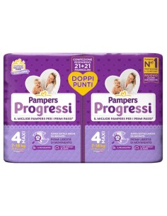 PAMPERS PROGRESSI PANNOLINO MAXI PACCO DOPPIO 42 PEZZI