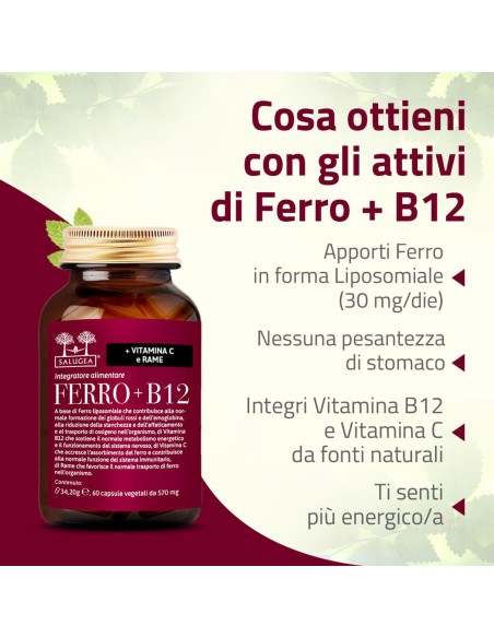 SALUGEA FERRO + B12 60 CAPSULE