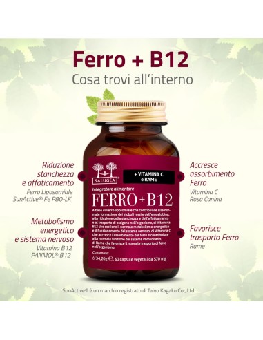 SALUGEA FERRO + B12 60 CAPSULE