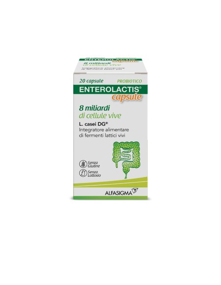 ENTEROLACTIS 20 CAPSULE 8 MILIARDI DI CELLULE VIVE