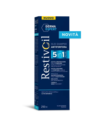 RESTIVOIL DERMA EXPERT SHAMPOO ANTIFORFORA 5 IN 1 250 ML