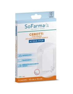 CEROTTO ACQUASTOP 10X15 CM 4 PEZZI SOFARMAPIU'