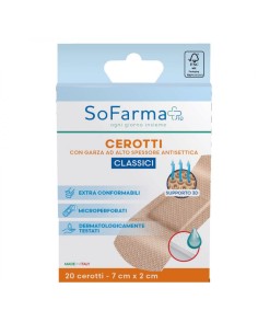 CEROTTO CLASSICO 7X2 CM 20 PEZZI SOFARMAPIU'