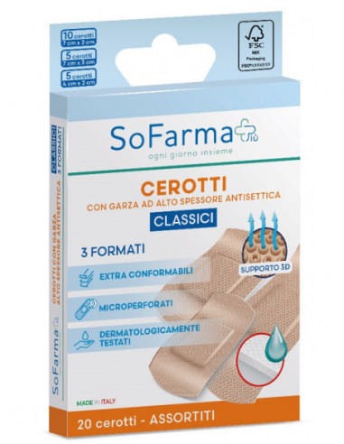 CEROTTO CLASSICO ASSORTITI 20 PEZZI SOFARMAPIU'