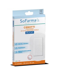 CEROTTO DELICATO 10X15 CM 4 PEZZI SOFARMAPIU'