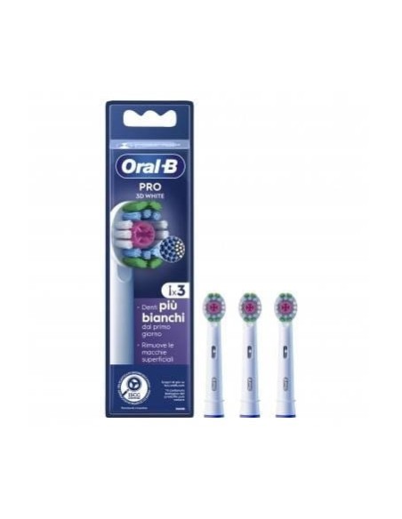 ORALB POWER REFILL EB18-3 3D WHITE 3 PEZZI