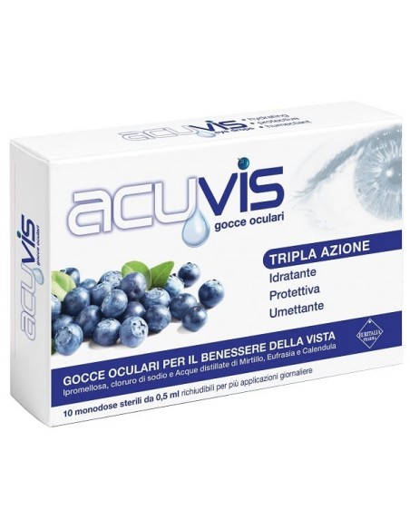 GOCCE OCULARI ACUVIS 10 FLACONCINI 0,5 ML